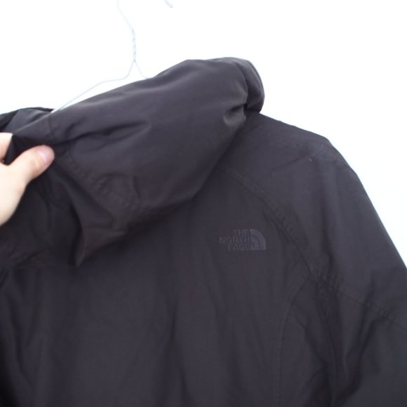 The North Face black double breasted down winter coat parka with hood - Picture 6 of 10